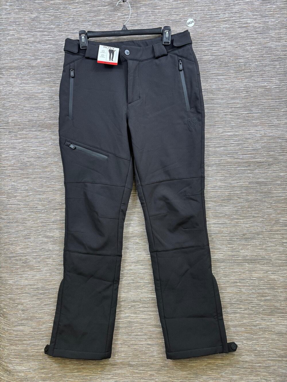 Roxy Snow Pants Womens Medium Black Softshell Ski Wind Water Resistant 1925300